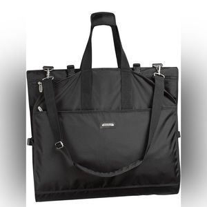 Sleek Black Garment Bag with Handles